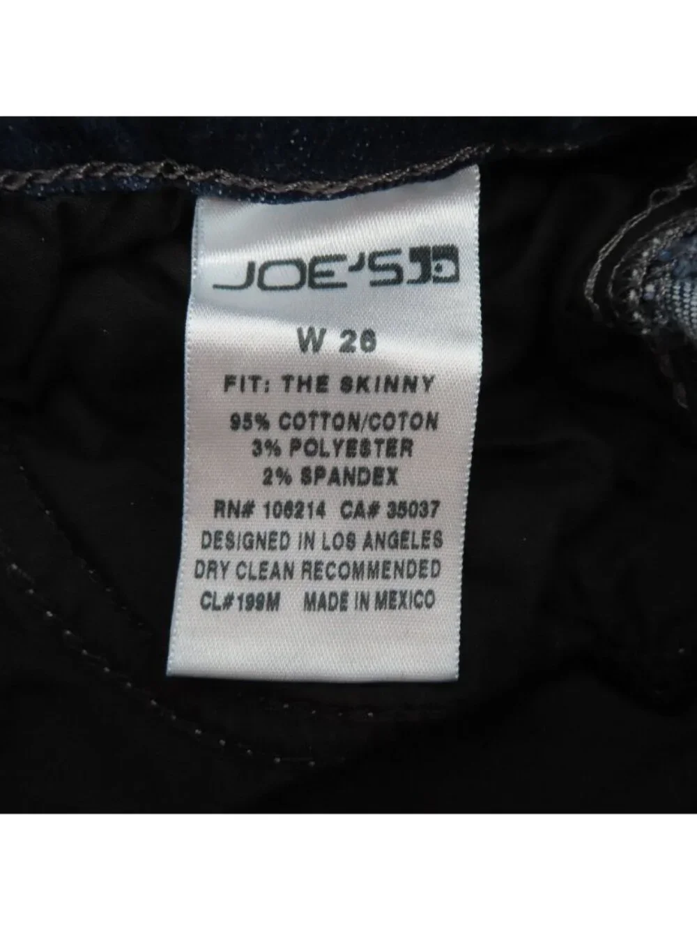 Joes Jeans Women 26 The Skinny April Dark Blue Wash Denim Jeans Cotton Blend - Picture 8 of 11